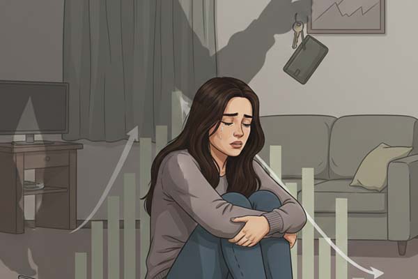 Mulher forte olhando para o horizonte